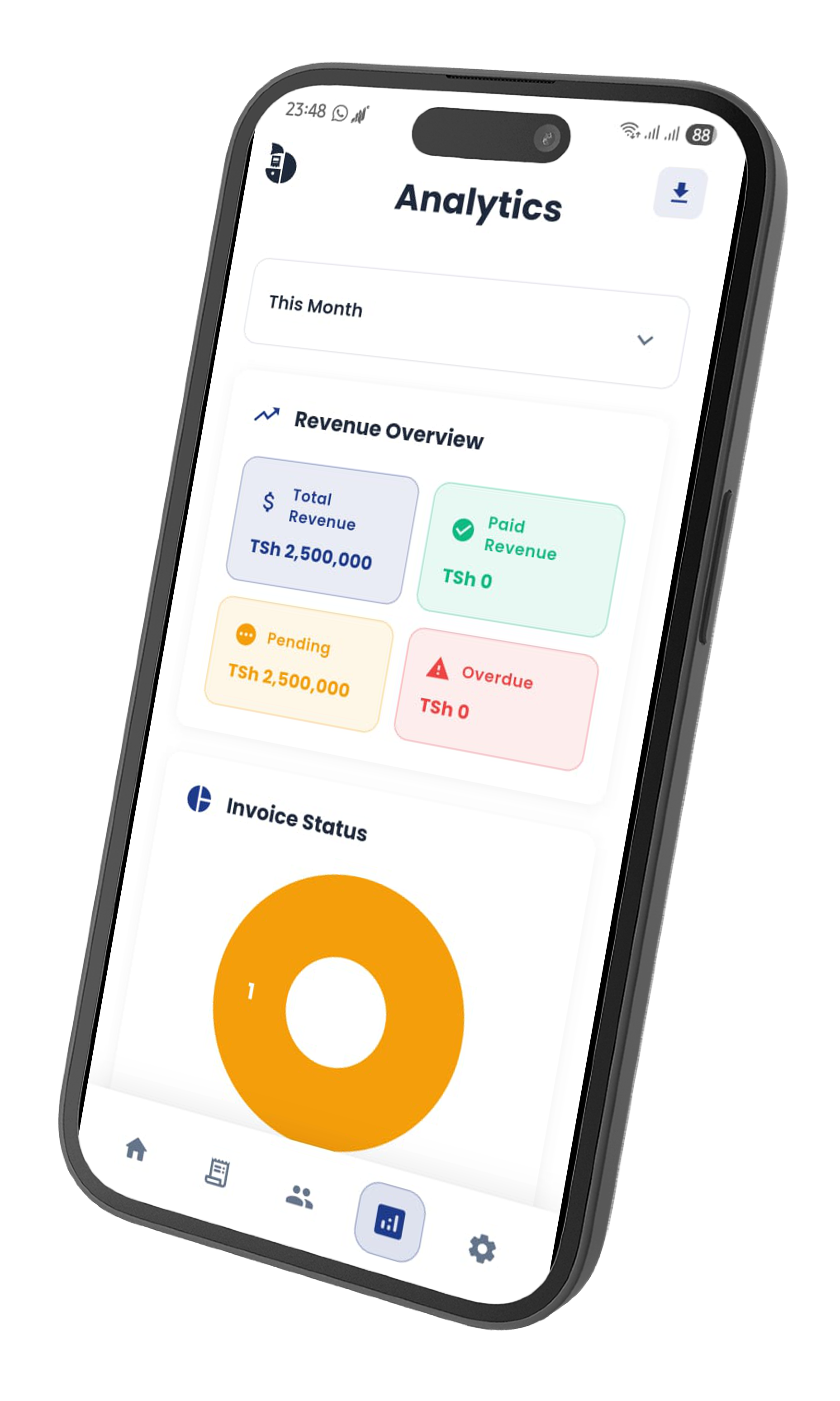 Invo Invoice App Interface